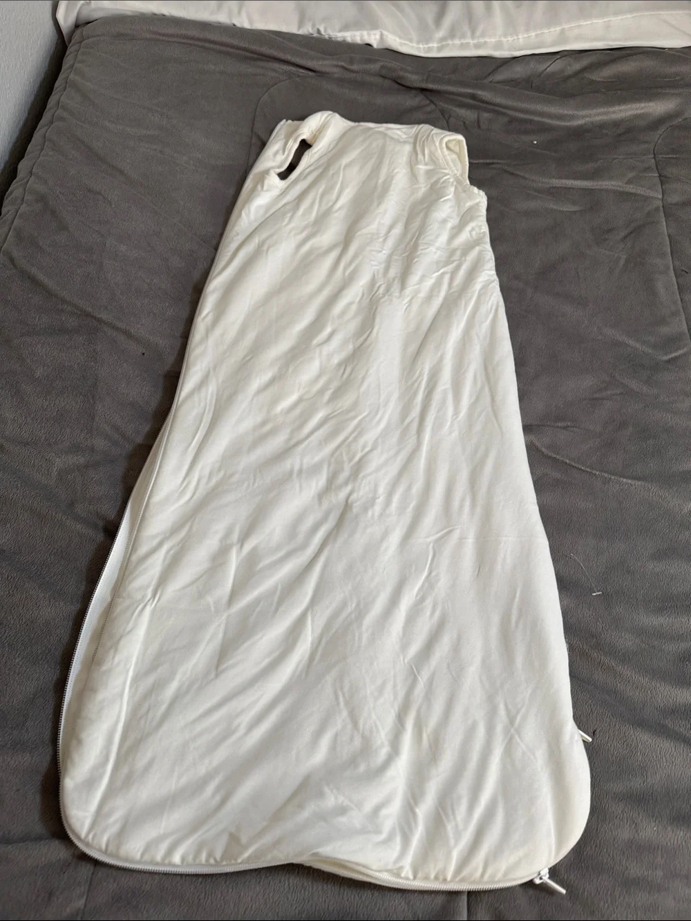 Kyte BABY Sleeveless off white Maxi thick warm & cozy Sleep Sack 6-18 mo unisex